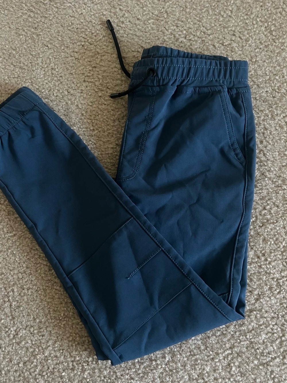 Boys Sovereign State Navy Performance Joggers with Drawstring Waist